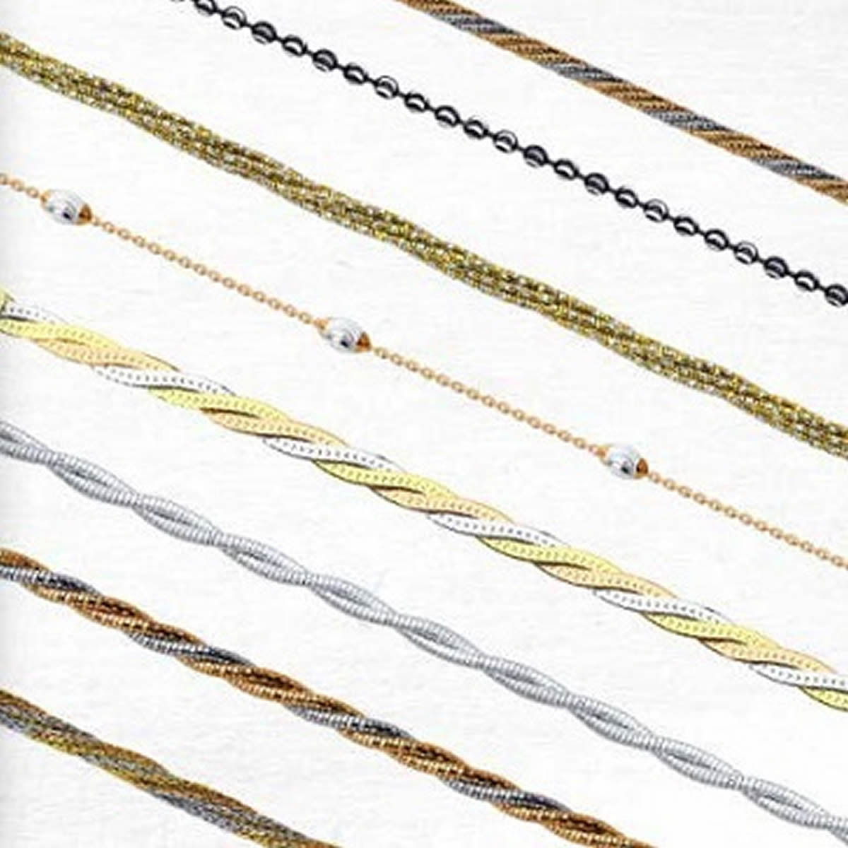 Типы плетения цепей
